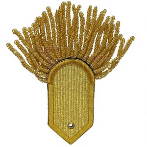 Frange brodée sur mesure de haute qualité réutilisable pour uniforme, style classique, en tissu toile, avec épingle de sûreté, pour promotion et application - Product Image 3
