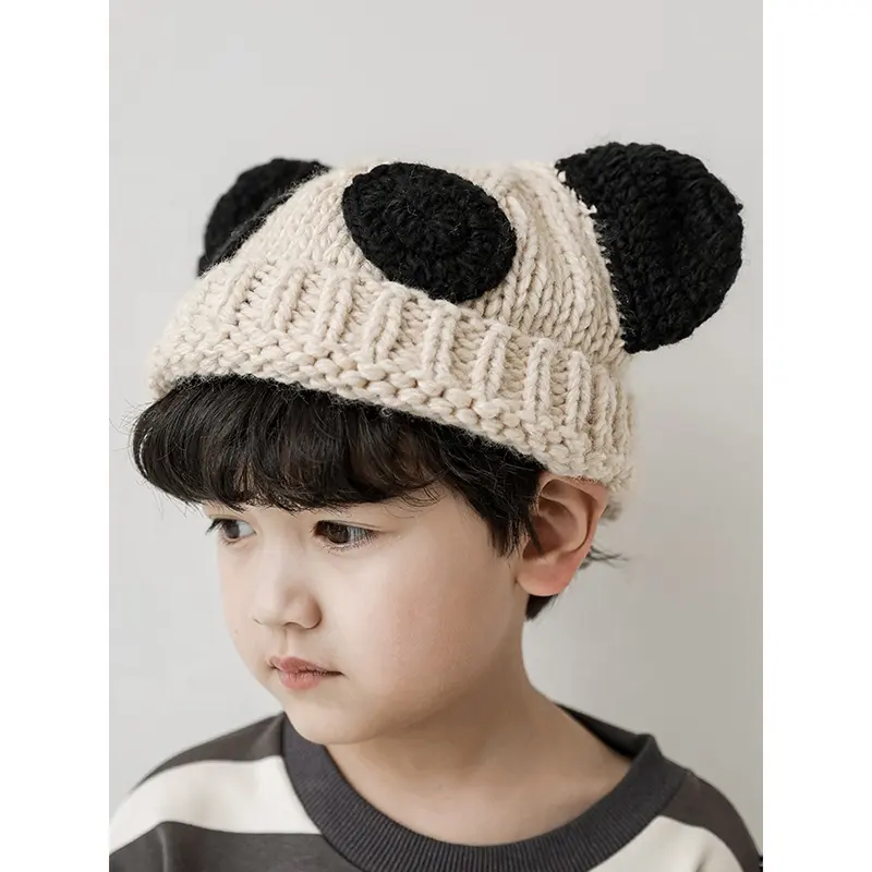 S0817/Mode Niedliche Baby Woll mütze Jungen Mädchen Kinder Kinder Kleinkind Panda Hut