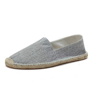<span class=keywords><strong>Espadrilles</strong></span> tendance pour hommes en toile de lin unie avec semelle en caoutchouc, chaussures toutes saisons, vente en gros pour marchés multi-régionnels - Product Image 5