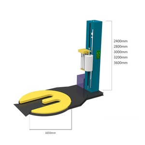 Automatic Film Packaging <b>Wrap</b> <b>Pallet</b> Packing Wrapper M Type Turntable <b>Pallet</b> Wrapping Machine - Product Image 1