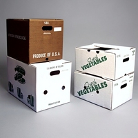 Fabrication de boîtes d'emballage personnalisées pour produits frais, boîtes en carton ciré pour légumes