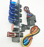 Nuevo Panel de Interruptores Combinados OEM de 12V con Interruptores LED, Botón de Encendido del Motor, Panel de Control de ABS+Aluminio para Autos de Carreras y Camiones