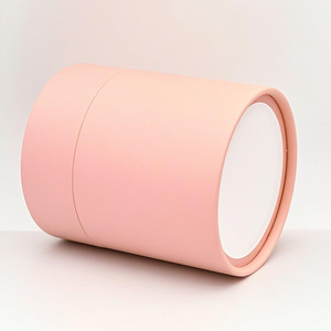 Các tông hộp tròn inch nhỏ tùy chỉnh đám cưới màu đen Cửa Sổ Màu Hồng lưu trữ Ống chăm sóc da hình trụ các tông hộp tròn - Product Image 4