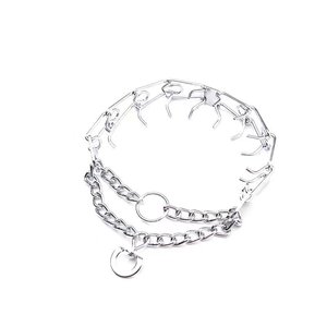 Classic Stainless Steel Detached Choke Pinch <strong>Prong</strong> Dog <strong>Training</strong> <strong>Collar</strong> - Product Image 1