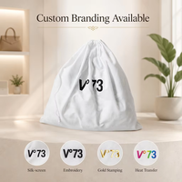 Kantong Kain Katun Organik Grosir dengan Logo Custom, untuk Pakaian, Sepatu, Tas Tangan, Dompet, Topi, Kemasan, Kantong Serut Muslin