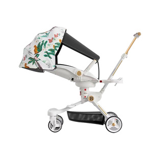 JXB <span class=keywords><strong>2022</strong></span> Date Convertible Réversible Berceau Landau En Alliage D'aluminium Facile Pliant Portable De Luxe Haut Paysage Bébé Chariot pour - Product Image 1