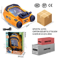 Machine de jeu de course automobile électrique Zhorya pour enfants, jouet de bureau avec volant de simulation et musique