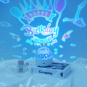 Proyektor Led portabel Mini bentuk kelinci, lampu malam proyektor <span class=keywords><strong>Elf</strong></span> untuk rumah, lampu tidur kelinci populer, proyektor portabel Mini - Product Image 4