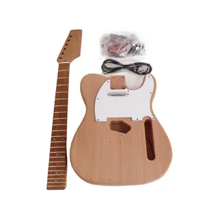 Roasted maple neck fretboard DIY mahogany Body 22 Frets tele Electric Guitar Kit