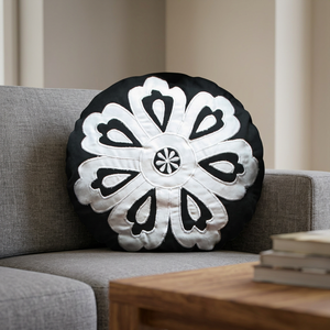 Coussins de méditation Patchwork Broderie Look différent Motif Coque Remplissage Coussin en tissu de coton durable - Product Image 3