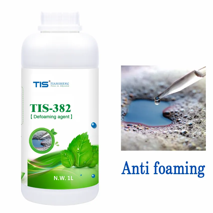 Agente antischiuma antischiuma chimico di grado industriale per la produzione di schiuma TIS-382