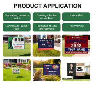 Insegne da Giardino in Plastica Corrugata Impermeabile 18 X 24 Pollici, 4mm Corflute Coroplast PP con Stampa UV - Product Image 3