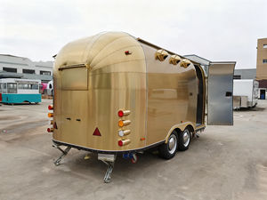 Chariot de vente ambulante de crème glacée pour zone touristique mobile, chariot de bar mobile, chariot de nourriture viral pour ferme et camping, chariot classique américain en acier inoxydable - Product Image 3