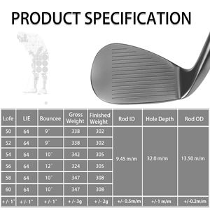 Club de <span class=keywords><strong>golf</strong></span> en acier inoxydable à prix d'usine, wedge de sable pour droitier, têtes de club moulées par fraisage CNC, logo personnalisé OEM, wedge de <span class=keywords><strong>golf</strong></span> - Product Image 3