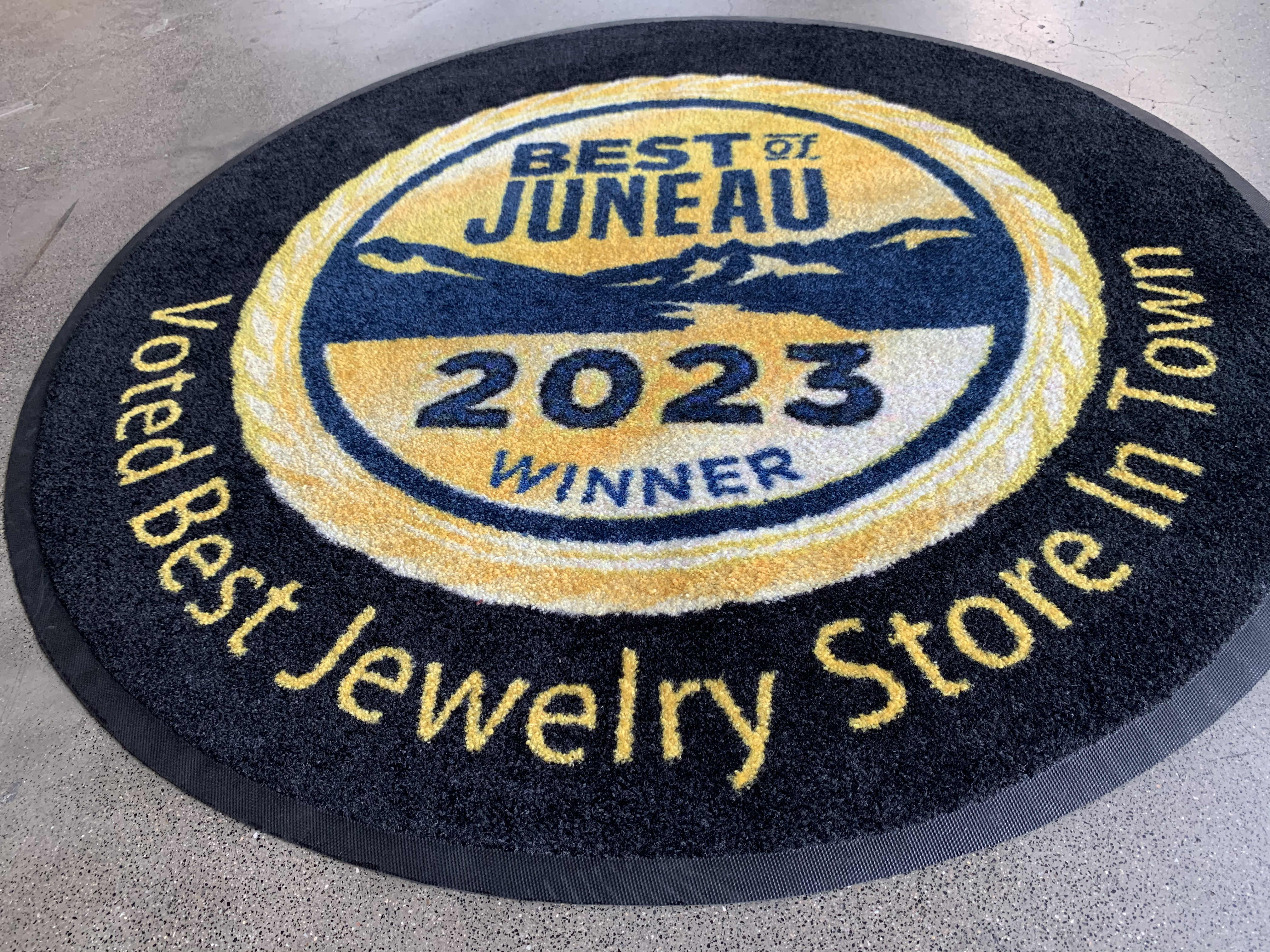 Tappetino con Logo in Nylon (Retro in Gomma)