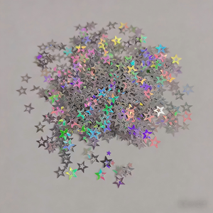Paillettes colorées en vrac, étoiles holographiques creuses pour nail art, décoration de mariage, fournitures promotionnelles pour fêtes - Product Image 1