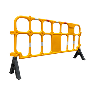 Barrera de Tráfico Temporal de Plástico HDPE, Barrera de Seguridad Vial para Control de Multitudes, Alta Durabilidad, 1000 mm de Altura, 2000 mm de Longitud - Product Image 4