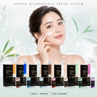 Ensemble de crème à micro-aiguilles GZ ALIDINA avec ampoules réparatrices, traitement du visage pour peaux grasses, lot de 7
