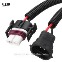 Arnés de cables de faro LED HID automotriz, conector macho hembra, adaptador decodificador de Cable, actualización de Cable de extensión de prueba de conversión