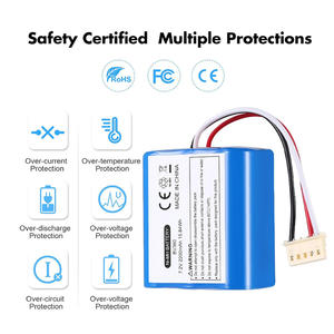 Batterie de remplacement NIMH 7.2v 2000mah compatible avec le <span class=keywords><strong>robot</strong></span> de nettoyage iRobot <span class=keywords><strong>Braava</strong></span> 380 380T 390 390T Mint 5200 5200B 5200C - Product Image 5