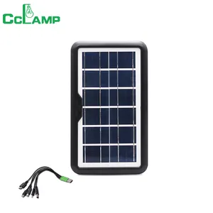 Generatore di pannelli solari portatili chip stabili integrati kit di pannelli solari con cavo USB e caricabatterie solare testa cc per caricare il cellulare