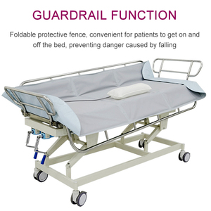 <span class=keywords><strong>Chariot</strong></span> de <span class=keywords><strong>douche</strong></span> hydraulique manuel pour personnes handicapées, <span class=keywords><strong>lit</strong></span> de bain médical en acier inoxydable pour hôpital avec système de drainage - Product Image 4