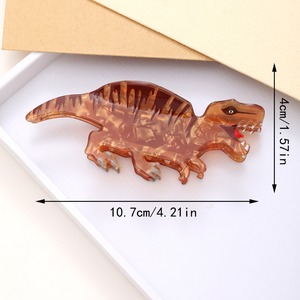 Sayoung bonne qualité en gros personnalisé fantaisie nouveau dessin animé <span class=keywords><strong>dinosaure</strong></span> coloré acrylique matériel coupe animaux conception cheveux griffes - Product Image 4