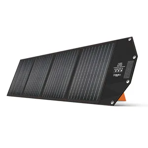 100w Panneau Solaire tamanho pequeno ao ar livre portátil dobrável para camping 100w poderoso painel solar monocristalino