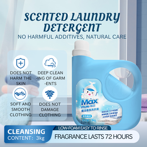 <span class=keywords><strong>Lessive</strong></span> liquide écologique parfumée Blue Genie 3kg, lavable en machine, parfum longue durée, détachant, nettoyage en profondeur, douce - Product Image 4
