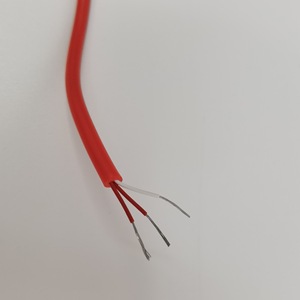 Cable de Fluoroplástico YGZF para Alta Temperatura, 3x7x0.15mm, Teflón Interior, Silicona Exterior, Flexible, Conductor Compensador - Product Image 1