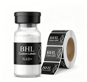 Étiquettes personnalisées pour flacons de peptides 3ml 5ml 10ml, autocollants adhésifs en rouleau, étiquettes de petite taille sur mesure, fournisseur d'impression d'emballages - Product Image 2