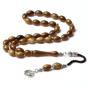 Cuentas de resina ovaladas, productos religiosos de estilo de Arabia Saudita, tesbih, tasbeeh, 9x13mm, 33, tasbih, misbaha, precio de fábrica - Product Image 1