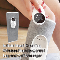 Appareil de massage des jambes à pression d'air électrique portable avec télécommande sans fil, chaleur et compression, DC 5V