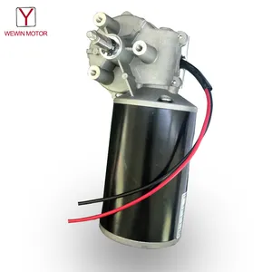 High Torque 30nm Gearmotor 200W Double Shaft Worm Gear Box 48 V Dc Motor for Farm Machine