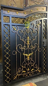 Puerta Decorativa de Hierro Forjado para Jardín, Patio, Hotel, Villa, Resistente al Óxido, Tamaño Personalizado, Garantía de 5 Años - Product Image 3