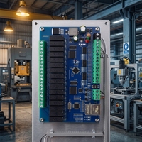 Módulo de Control de E/S de Relés con 12 Entradas Digitales, 16 Salidas de Relé, RS485+Ethernet Modbus RTU/TCP, Placa de Relés de 16 Canales, DC9-48V, Riel DIN