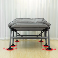 Chaise pliante de luxe légère et souple en acier inoxydable, design moderne, mobilier d'extérieur, plage, hôtel, école, portable