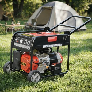 Groupe électrogène portable à essence King 6KW / Moteur 4 temps EPA / Démarrage manuel + électrique / 50/60Hz / Pour l'agriculture et la construction - Product Image 2