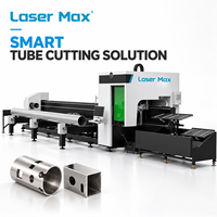 Pemotong Tabung Laser Serat 3000W Struktur Ringkas Pemasangan Samping Kapasitas Beban 700kg untuk Pipa Baja Diameter Besar