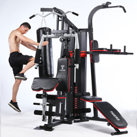 Station Multifonctionnelle pour Domicile avec Poids, Équipement de Fitness pour Exercices à la Maison