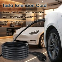 Câble de recharge intelligent pour véhicules électriques avec connecteur NACS, détecte automatiquement le courant et optimise le processus de charge pour les véhicules électriques