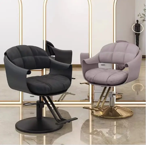 Sillón de Peluquería Hidráulico Reclinable Dorado, Equipo de Salón de Belleza, Silla de Barbería Ajustable para Salón - Product Image 3