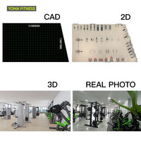 Ensemble complet d'équipements de musculation professionnels pour salles de sport, machines de musculation commerciales, Guangzhou, Chine