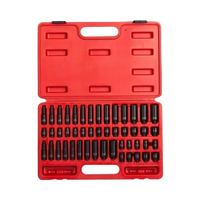 Jeu de manchons cr-v de 48 pièces pour bricolage, 3/8/1/4 douilles chromées pour réparation, outil pneumatique de support OEM personnalisable