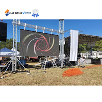 Écran LED UHLED 4,5 m x 2,5 m (14,9 pi x 8,2 pi) pour événements scéniques, location extérieure, affichage LED 2,6 3,91, panneau mural vidéo sans écran noir