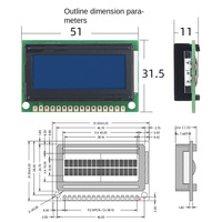 1602 LCD-Modul 16x2 Zeichen 5V Blauer Bildschirm für LED-TV und Mobiltelefon China