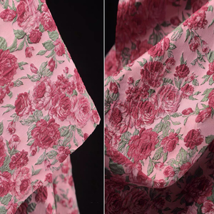 Customize Metallic New Damask Jacquard <strong>Red</strong> Floral Brocade Fabric <strong>Materials</strong> for Dress Making Nigerian Clothing - Product Image 1