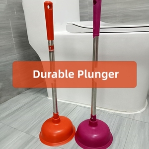 Stantuffo wc lavello scarico <span class=keywords><strong>bagno</strong></span> cucina intasata per wc lavelli scarichi con manico in legno plastica tazza di gomma potenza di aspirazione - Product Image 2