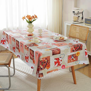Foshan Rich Field 100% Waterproof PVC Table Cloth, Oil-Proof Spill-Proof Rectangle <strong>Tablecloth</strong>, <strong>Wipeable</strong> Table Cover - Product Image 3