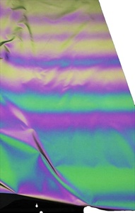 พัดผ้าสะท้อนแสงแฟนตาซีขนาดใหญ่ 13 นิ้ว รุ่นใหม่ วัสดุพิเศษ สีรุ้ง สำหรับงานเทศกาล พร้อมเลเซอร์ลายพิเศษ - Product Image 4